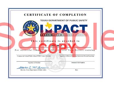 impact test teen driving|impact certificate for driving license.